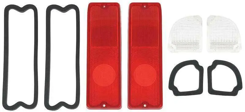 1969 - 72 Chevrolet Fleetside Pickup, Blazer, Jimmy Tail Light Bezel & Lens Kit thumbnail 2