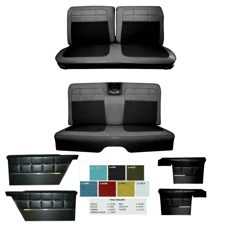  1962 Impala Convertible Standard Interior Kit 1 w/Seat Upholstery and Panels