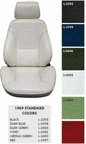 1969 Camaro Standard Touring II Front Bucket Seats Assembled thumbnail 2