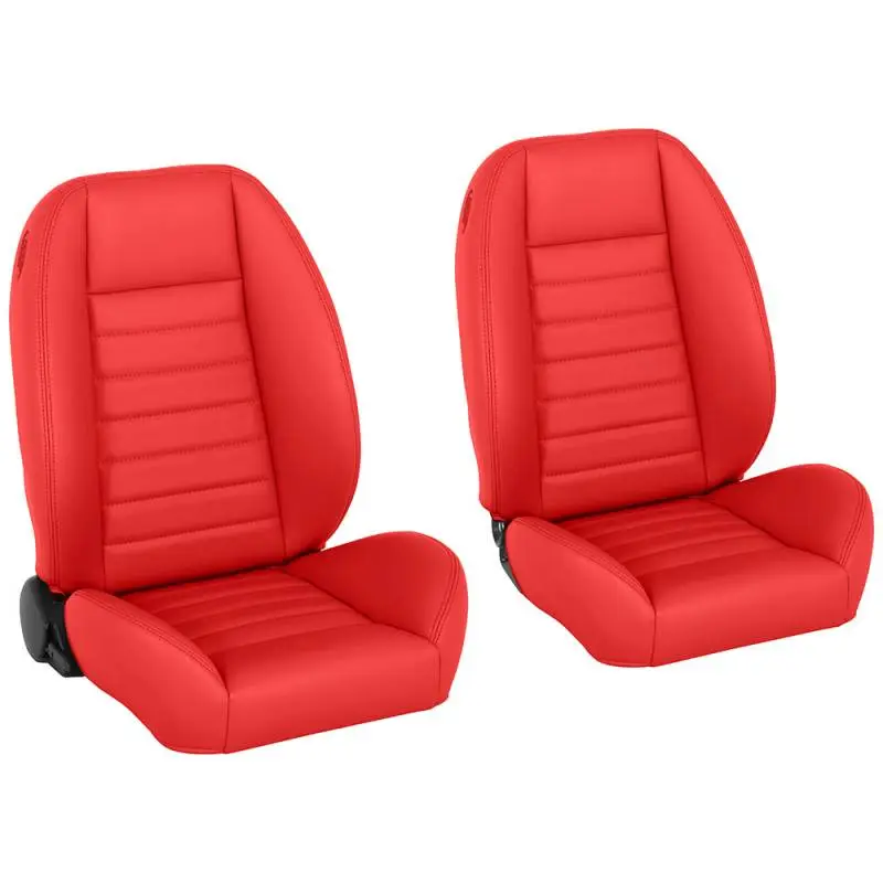 Cruiser Universal Lowback Bucket Seats - Red thumbnail 2