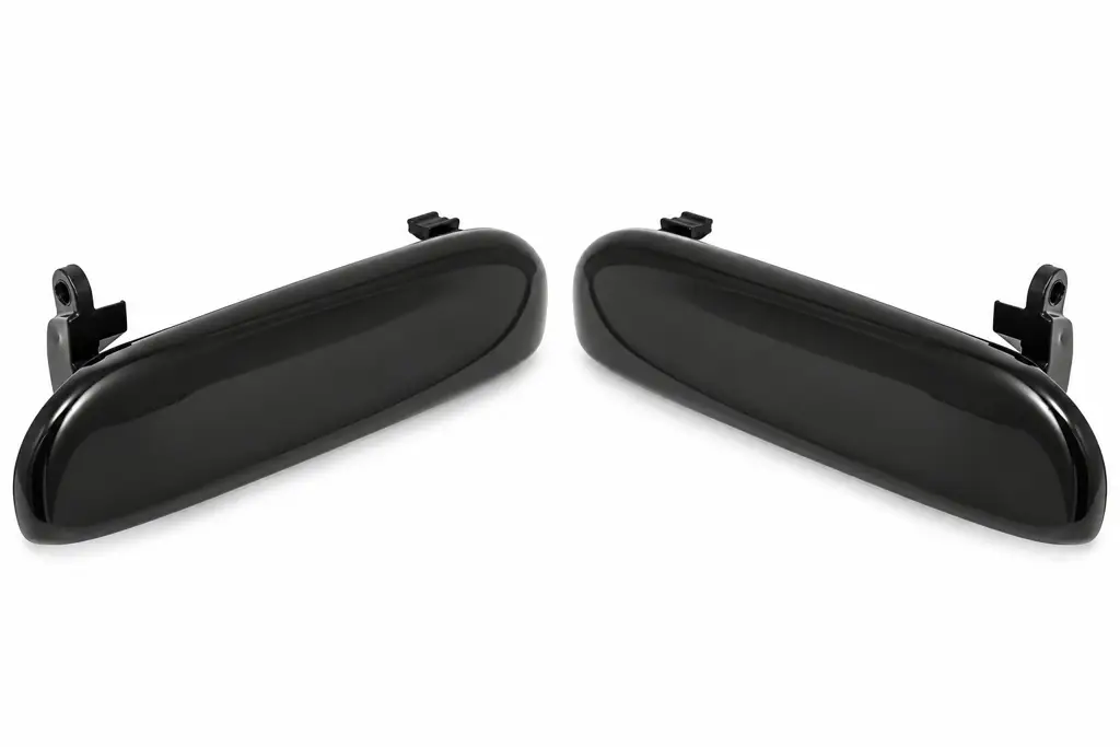 1994-1998 Ford Mustang Black Outside Door Handle Pair - Driver & Passenger Side
