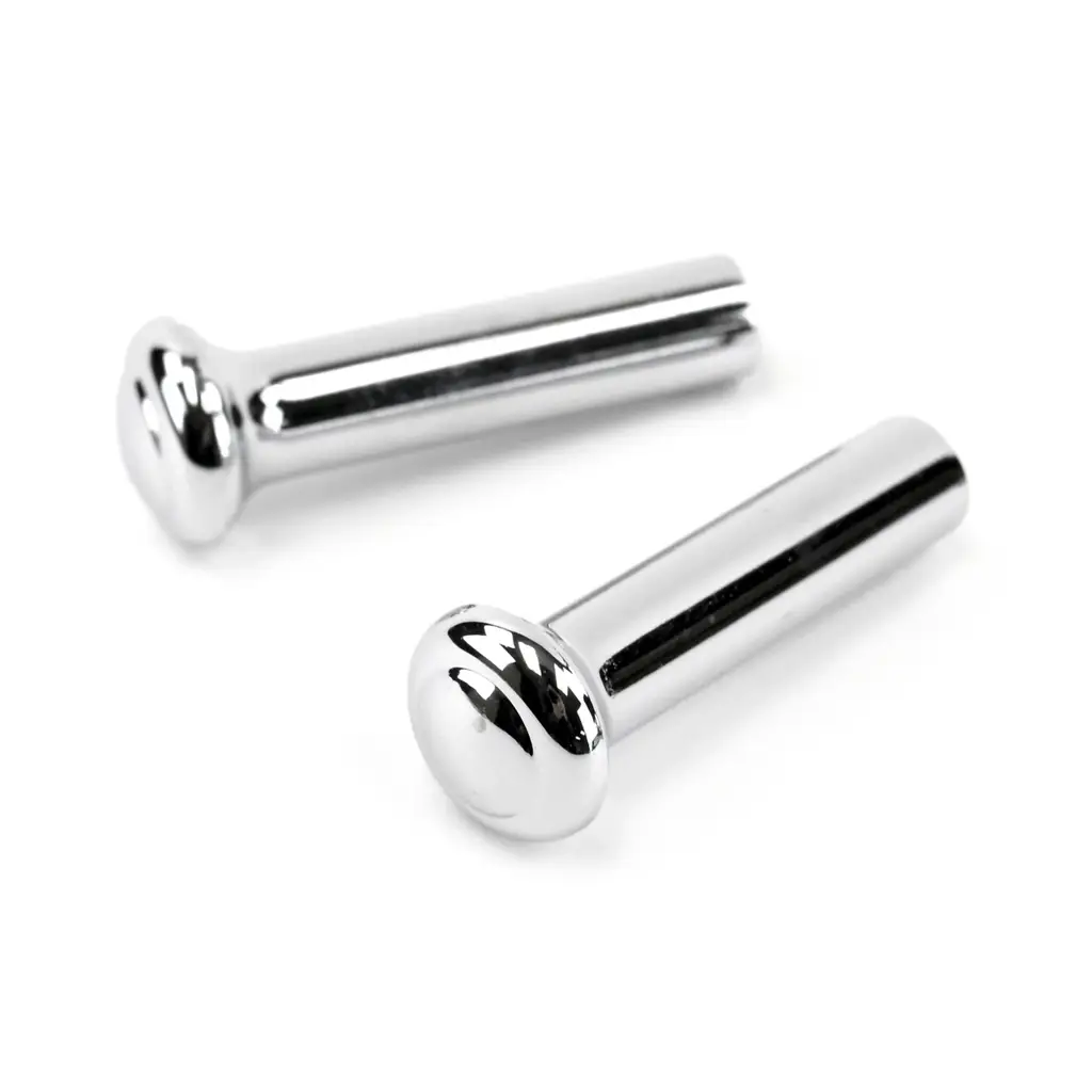 1968-1978 Ford Mustang Bronco F-Series Door Lock Knobs – Chrome – Pair