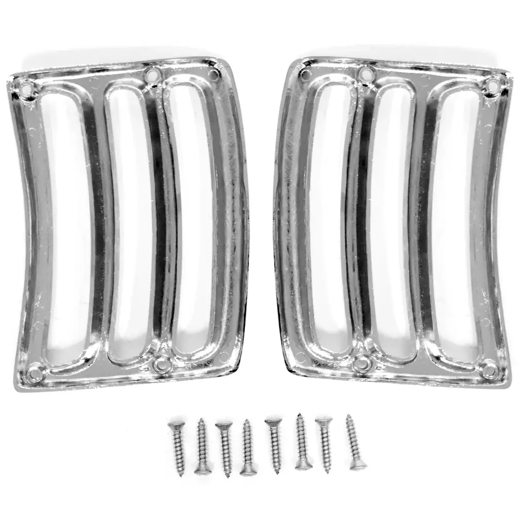 1964-1966 Ford Mustang Chrome Headlight Bucket Extension Trim - Pair thumbnail 3