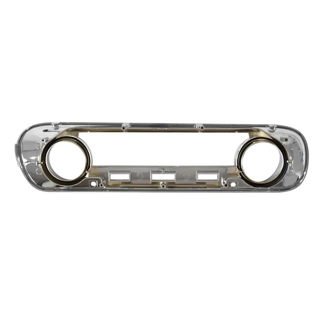1965 Ford Mustang Standard Instrument Gauge Cluster Bezel – Black Finish thumbnail 4