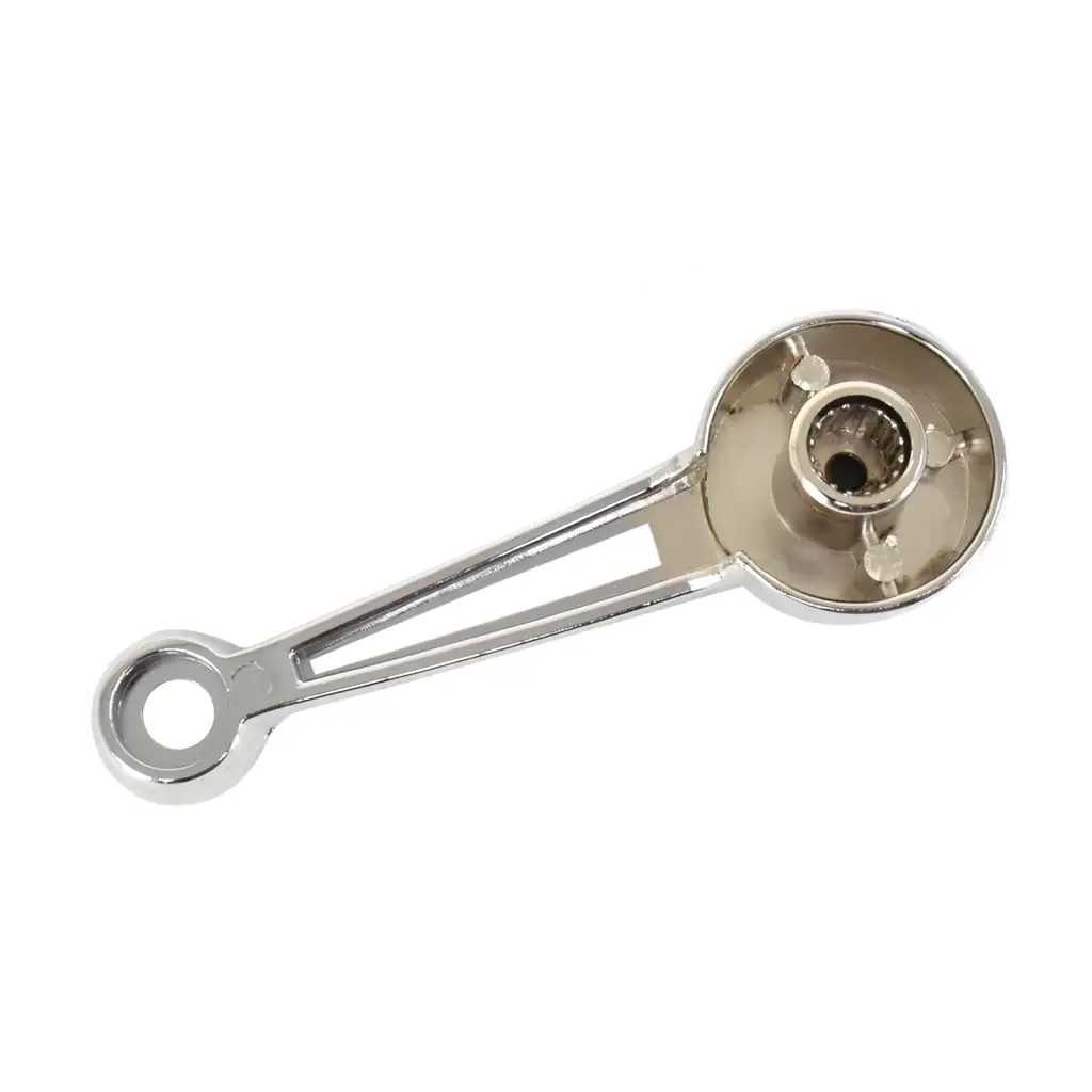 1969-1979 Ford Mustang F-Series Cougar Deluxe Door & Quarter Window Crank Handles – Chrome – Pair (LH RH) image 2