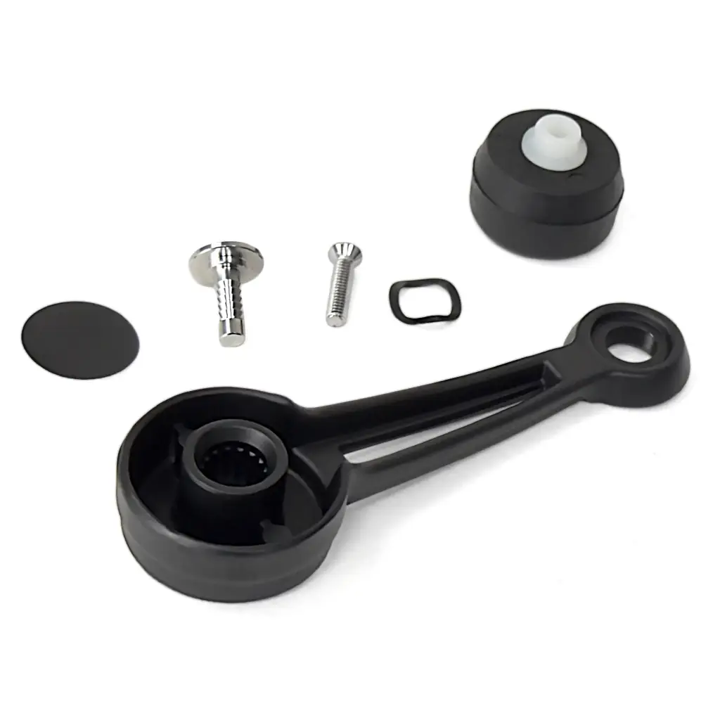 1968-1977 Ford Mustang Bronco F-Series Door & Quarter Window Crank Handles – Black – Pair image 3