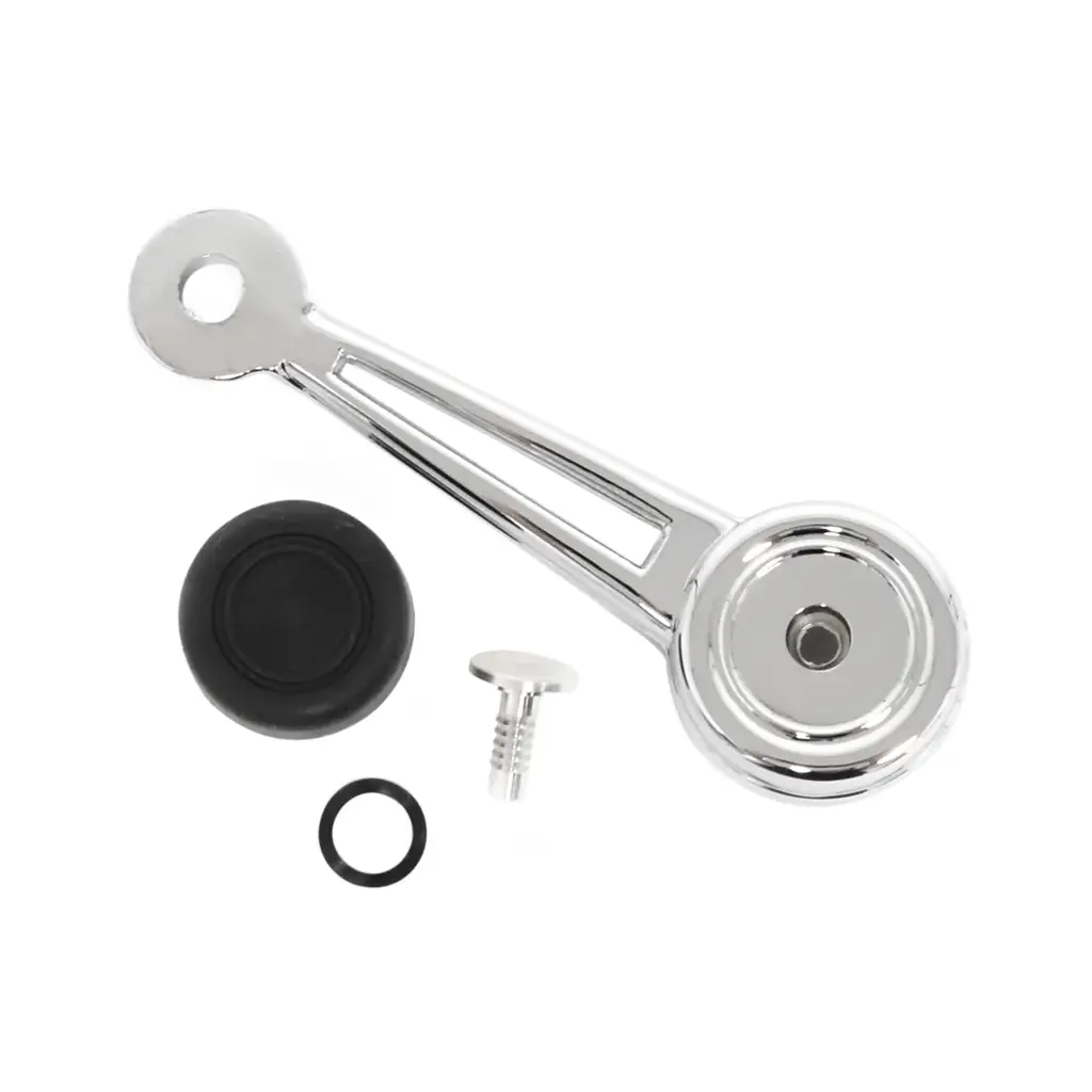 1968-1977 Ford Bronco Mustang F100 F250 Torino Ranchero Window Crank Handle Pair Black Knob thumbnail 4