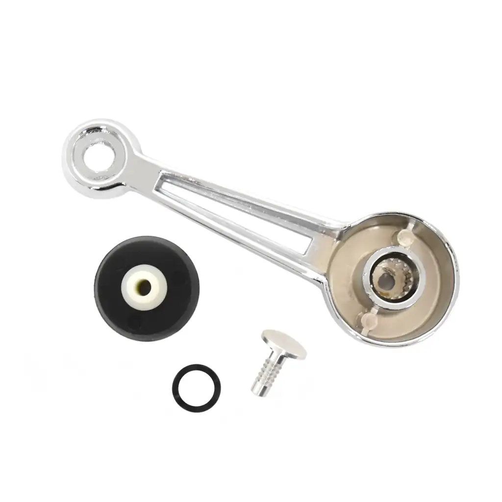 1968-1977 Ford Bronco Mustang F100 F250 Torino Ranchero Window Crank Handle Pair Black Knob thumbnail 5