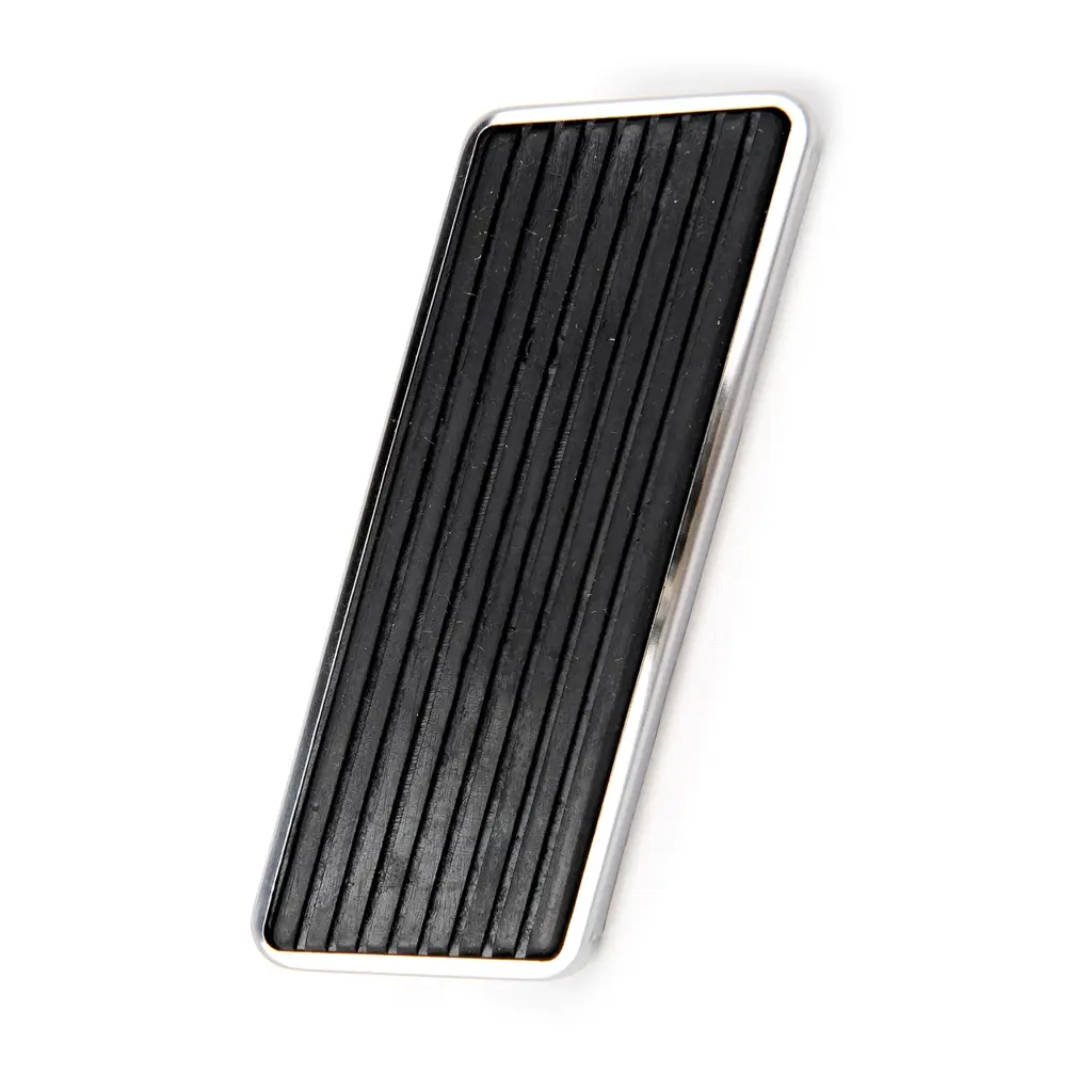 1965-1972 Ford Mustang F-Series Falcon Fairlane Ranchero Mercury Cougar Accelerator Gas Pedal Pad with Stainless Trim