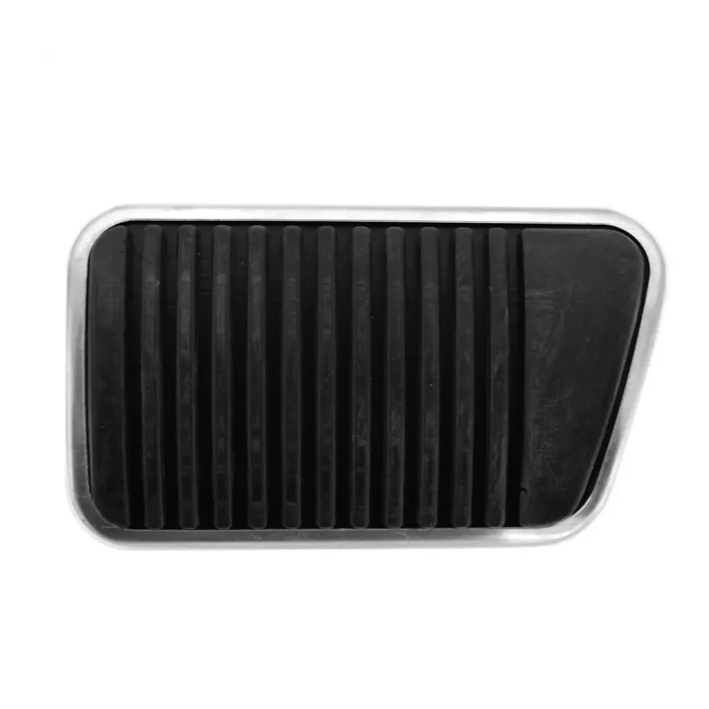 WSM 6.0 Optimized Product Title:  1965-1977 Ford Mustang Torino Ranchero Falcon Fairlane Maverick Mercury Cougar Comet Manual Drum Brake Pedal Pad with Stainless Steel Trim image 3