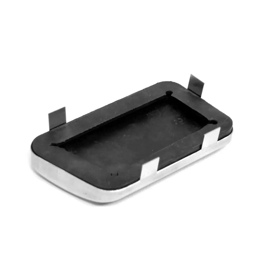WSM 6.0 Optimized Product Title:  1965-1977 Ford Mustang Torino Ranchero Falcon Fairlane Maverick Mercury Cougar Comet Manual Drum Brake Pedal Pad with Stainless Steel Trim image 4