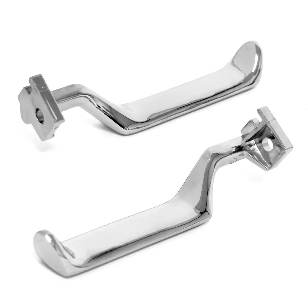 1980-1997 Ford F-Series Truck & Bronco Inside Door Handles Chrome Pair LH RH image 3