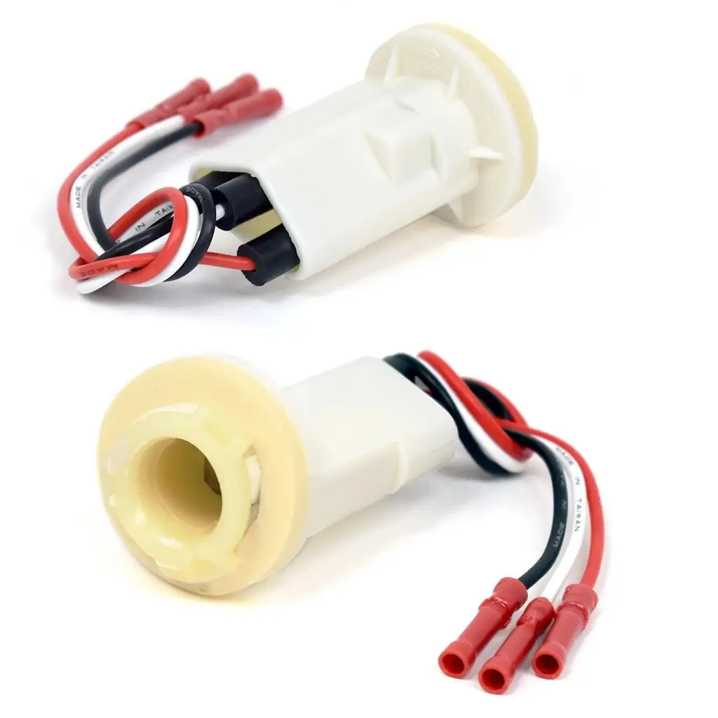 1974-1986 Ford F-100 F-150 F-250 F-350 Pickup Parking Tail Light Socket & Wiring Pigtail Pair thumbnail 5