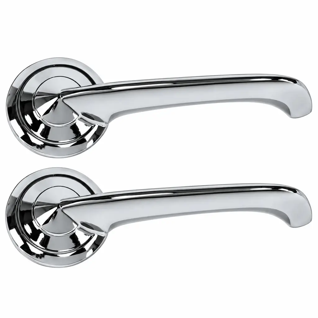 1951-1956 Ford Thunderbird Fairlane Crestline Chrome Inside Door Handles – Pair LH RH