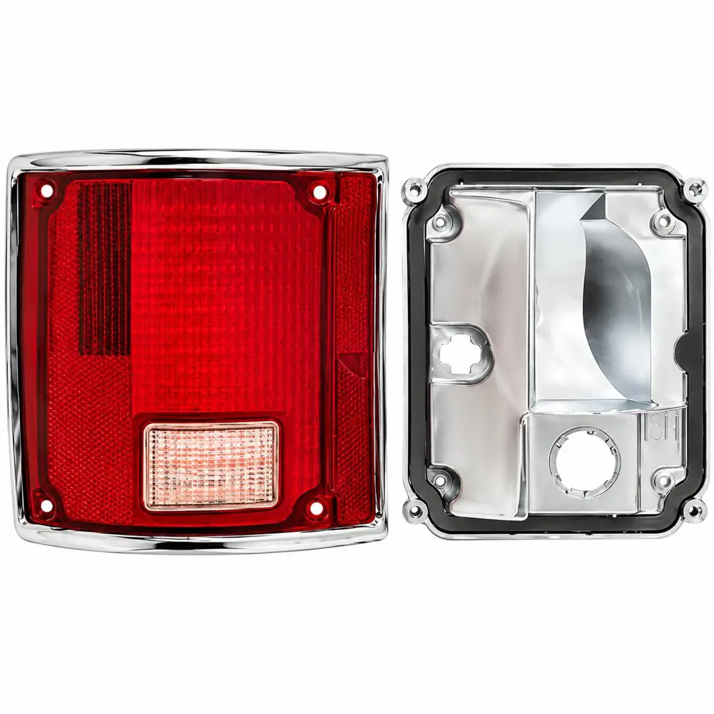 1978-1986 Chevy Truck & Suburban / 1987-1991 Blazer LED Tail Light Assembly Set – Chrome – Pair image 4