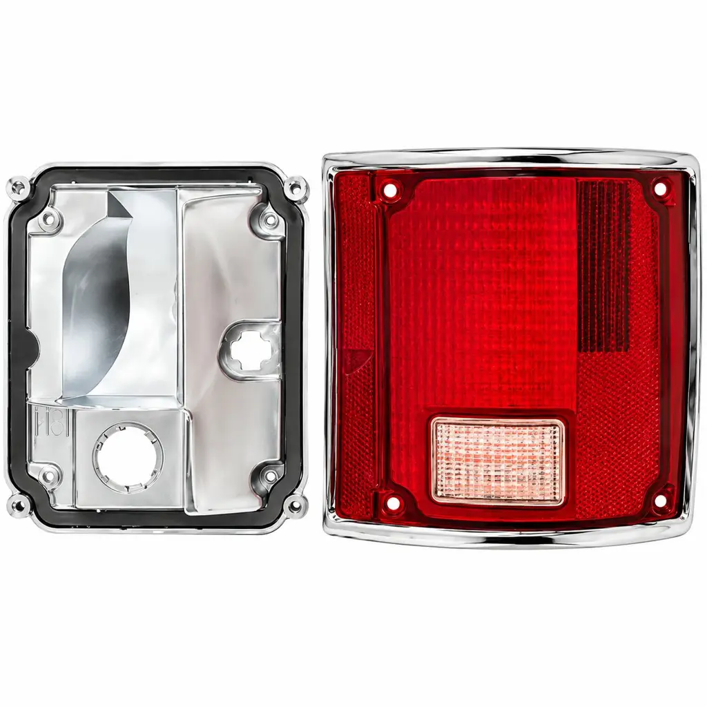 1978-1991 Chevy GMC Truck Blazer Suburban Jimmy Tail Light Assemblies with Trim - Pair LH RH image 2